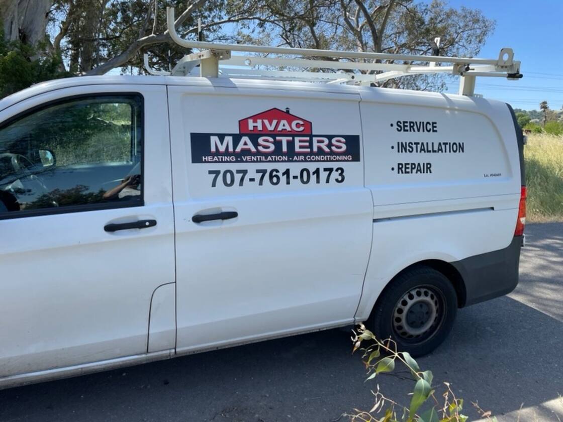 Family-owned & C-20 licensed - our service van across Solano County — HVAC Masters, Vacaville